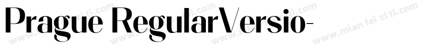 Prague RegularVersio字体转换